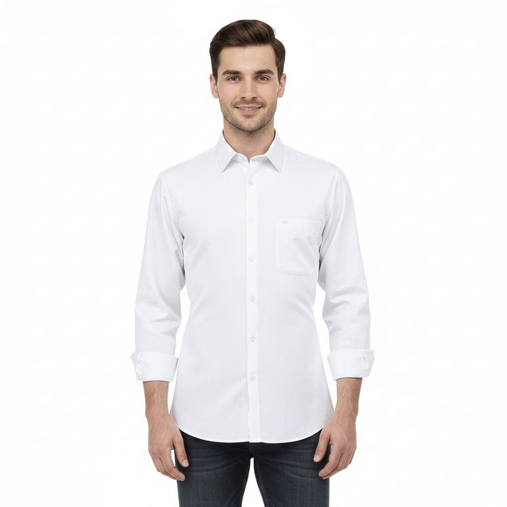 Camisa tipo playera soft touch blanca