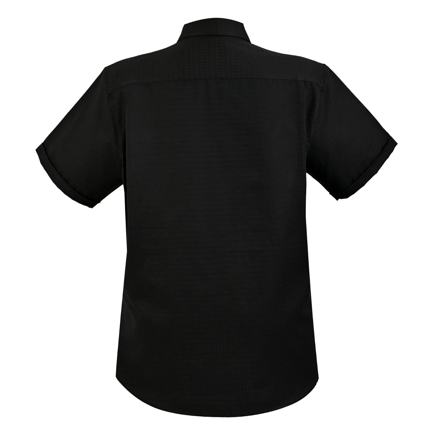 Camisa Manga corta Black Dobby – Textura Premium en Relieve