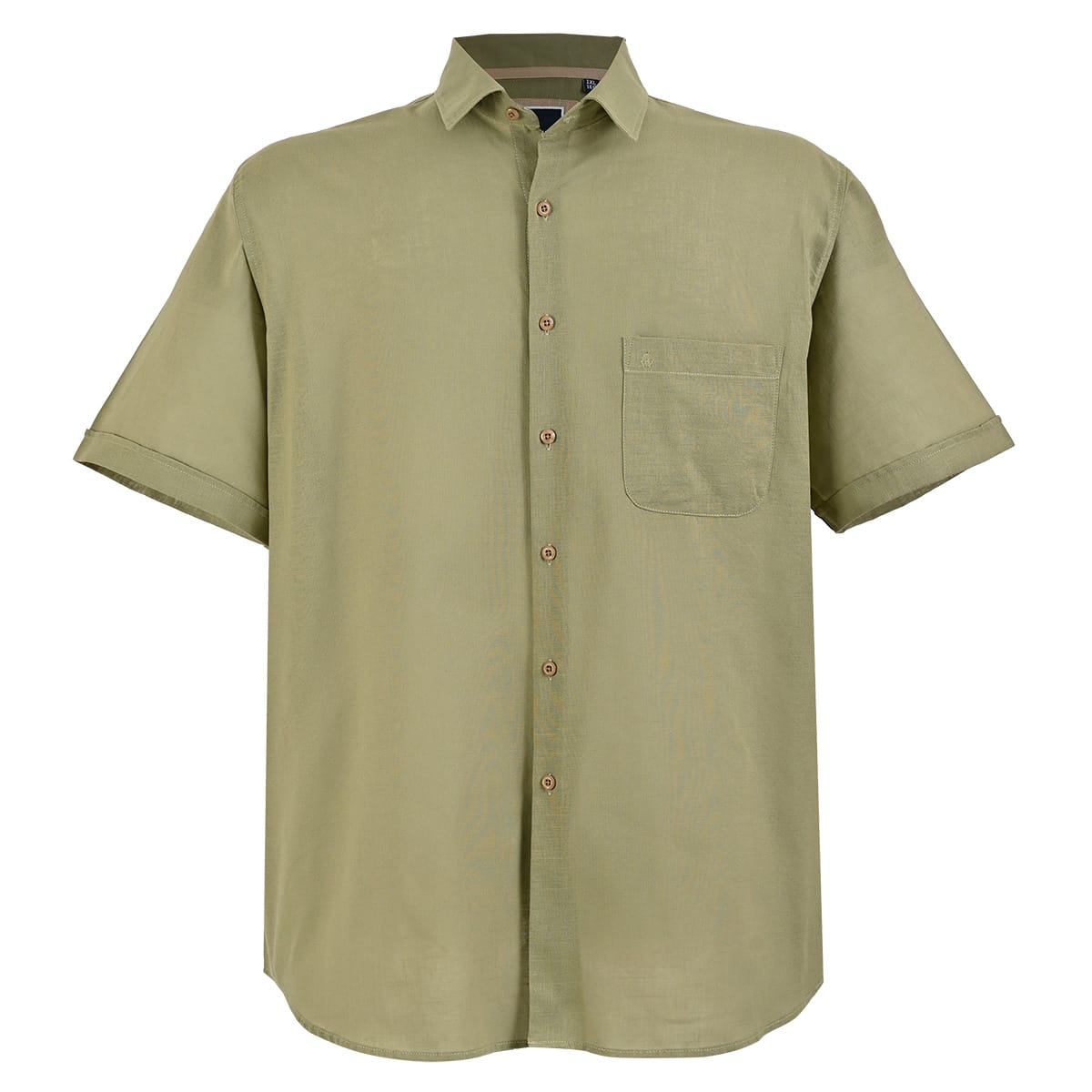 Camisa Manga corta tipo lino verde