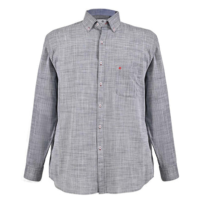 Camisa talla extra gris de bottom down
