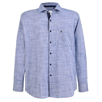 Camisa Michel Blanc talla extra azul jaspe