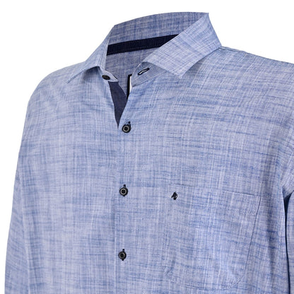 Camisa Michel Blanc talla extra azul jaspe