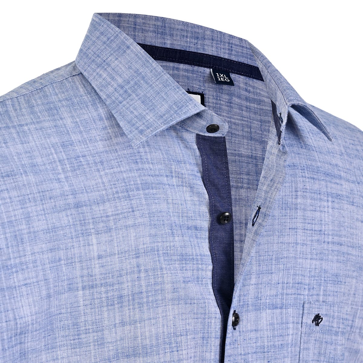 Camisa Michel Blanc talla extra azul jaspe