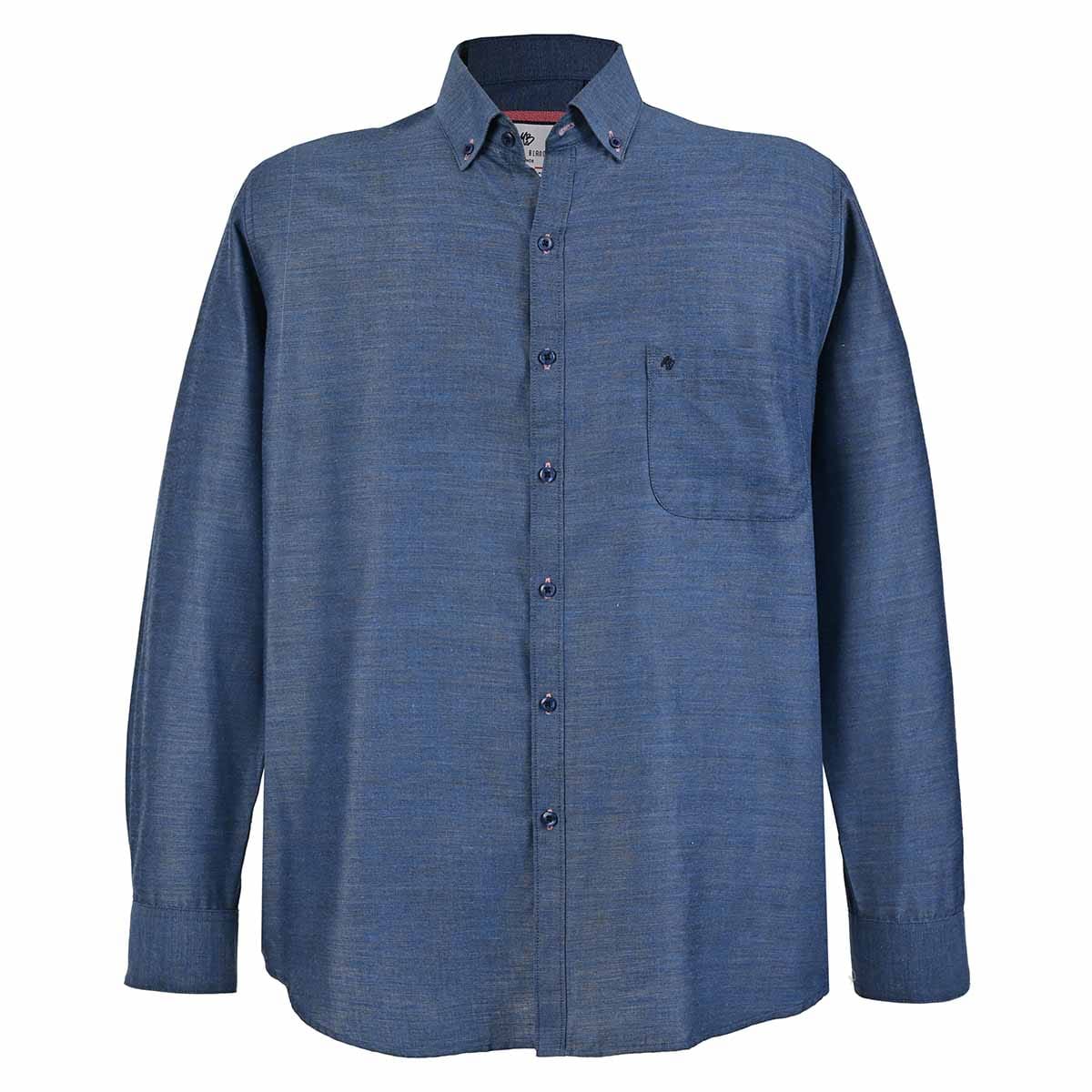 Camisa Michel Blanc talla extra azul acero