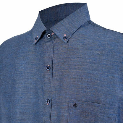 Camisa Michel Blanc talla extra azul acero