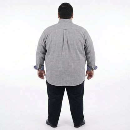Camisa talla extra gris de bottom down