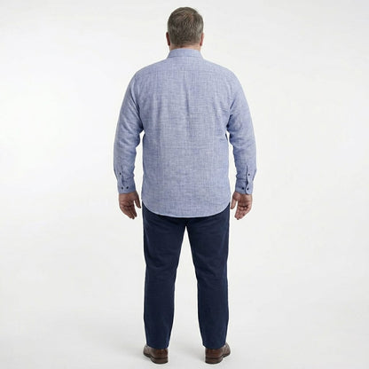 Camisa Michel Blanc talla extra azul jaspe