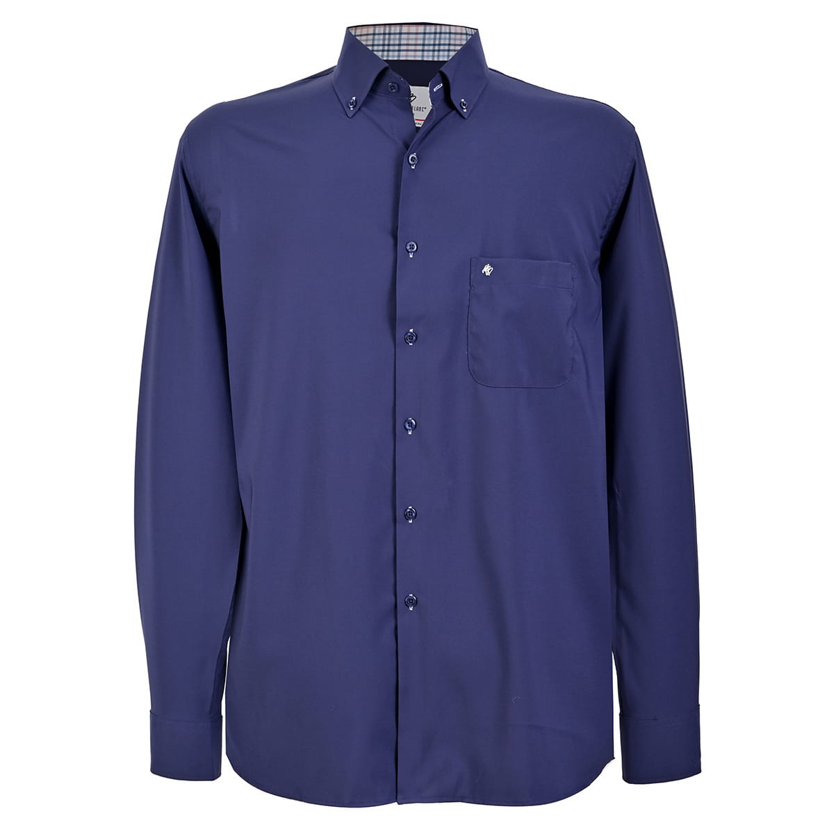 Camisa Talla extra azul marino bottom down