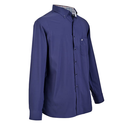 Camisa Talla extra azul marino bottom down