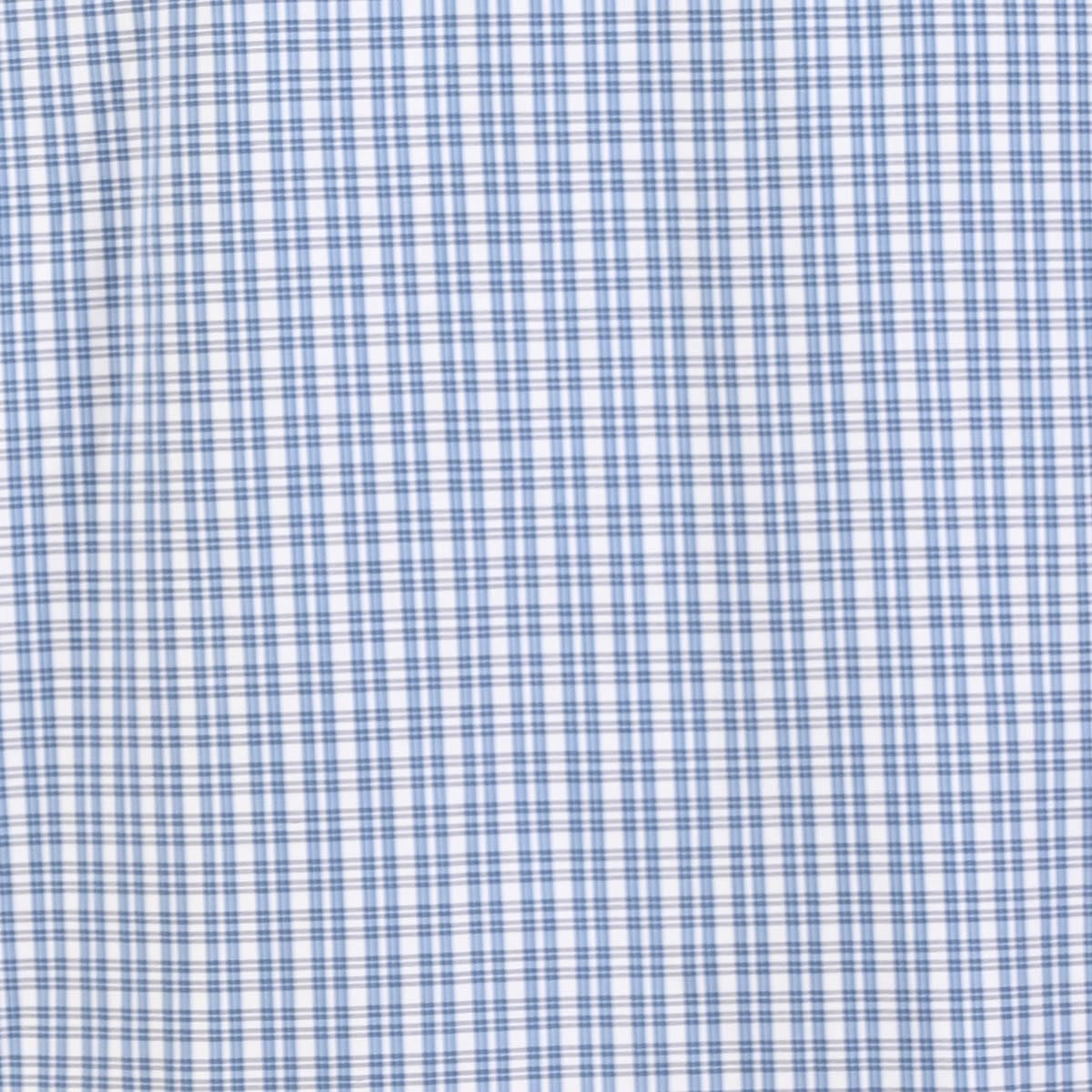 Camisa talla extra de cuadros azul y blanco bottom down