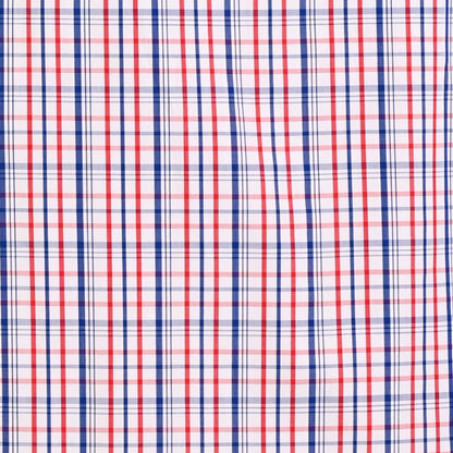 Camisa talla extra de cuadros azul y rojo bottom down