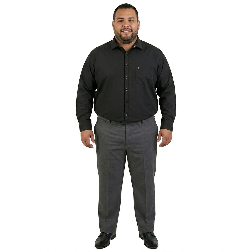 Camisa talla extra negra