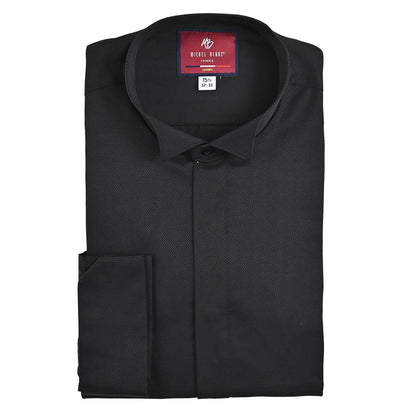 Camisa Formal De Cuello Paloma Negra