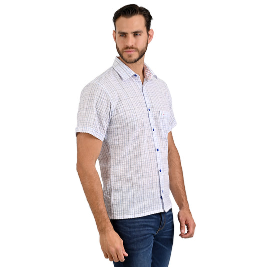 Camisa Chazarilla Manga Corta color azul