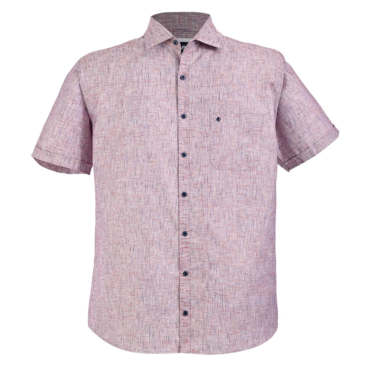 Camisa manga corta color vino