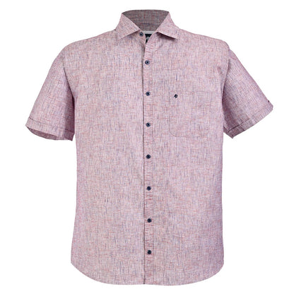 Camisa manga corta color vino