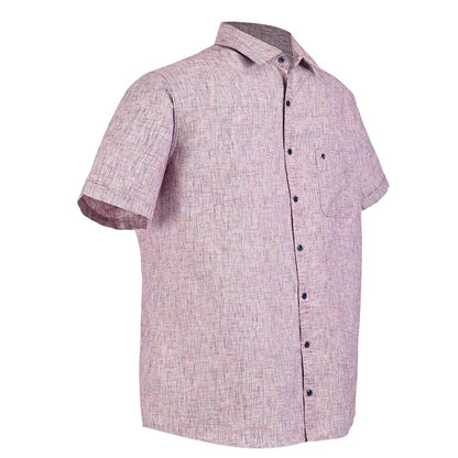 Camisa manga corta color vino