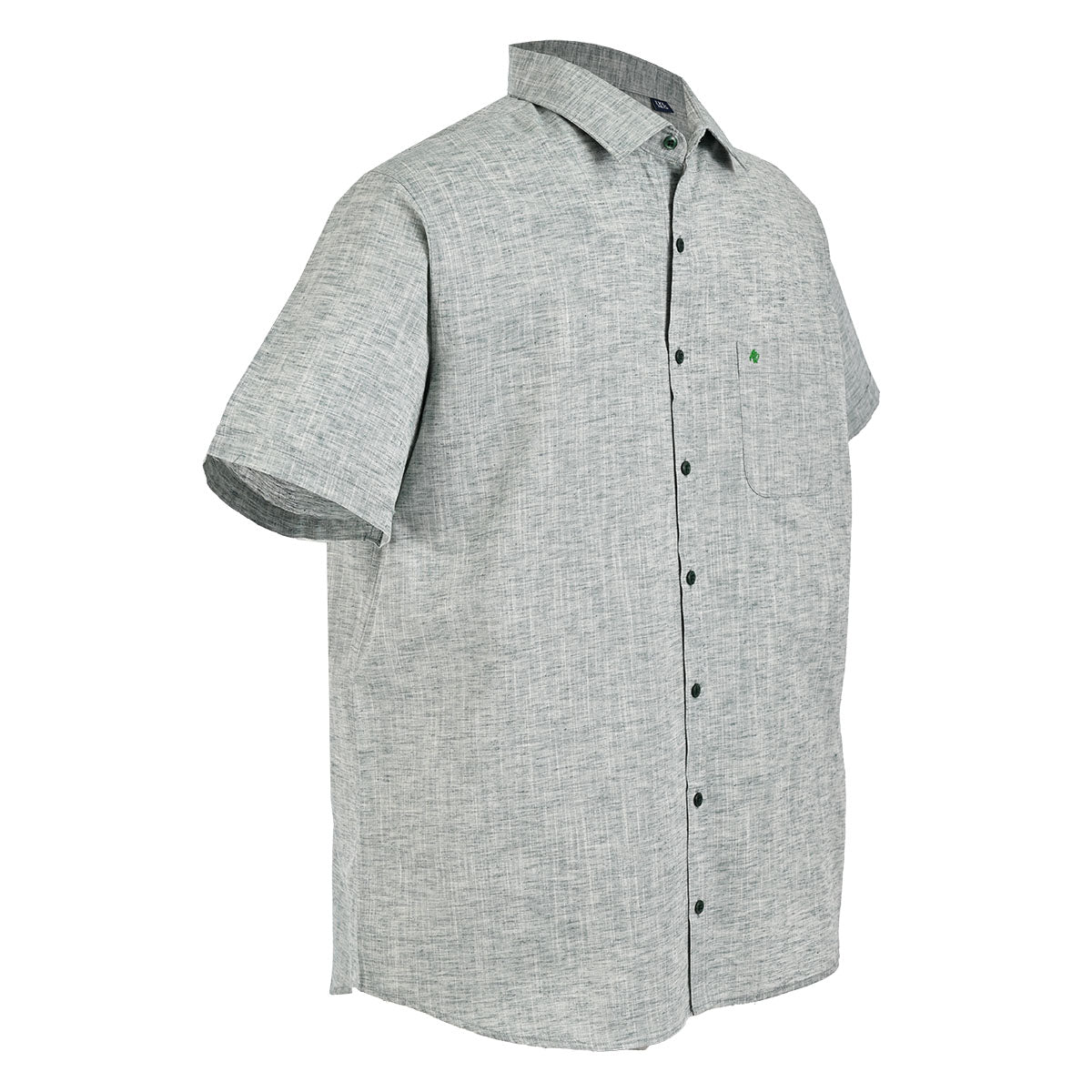 Camisa manga corta verde.
