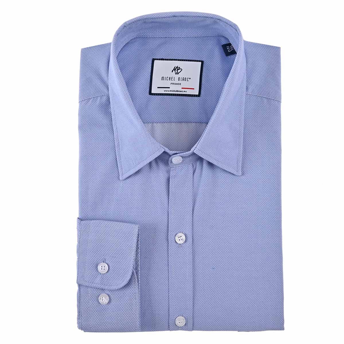 Camisa Talla Extra De Vestir Azul Cielo Hombre