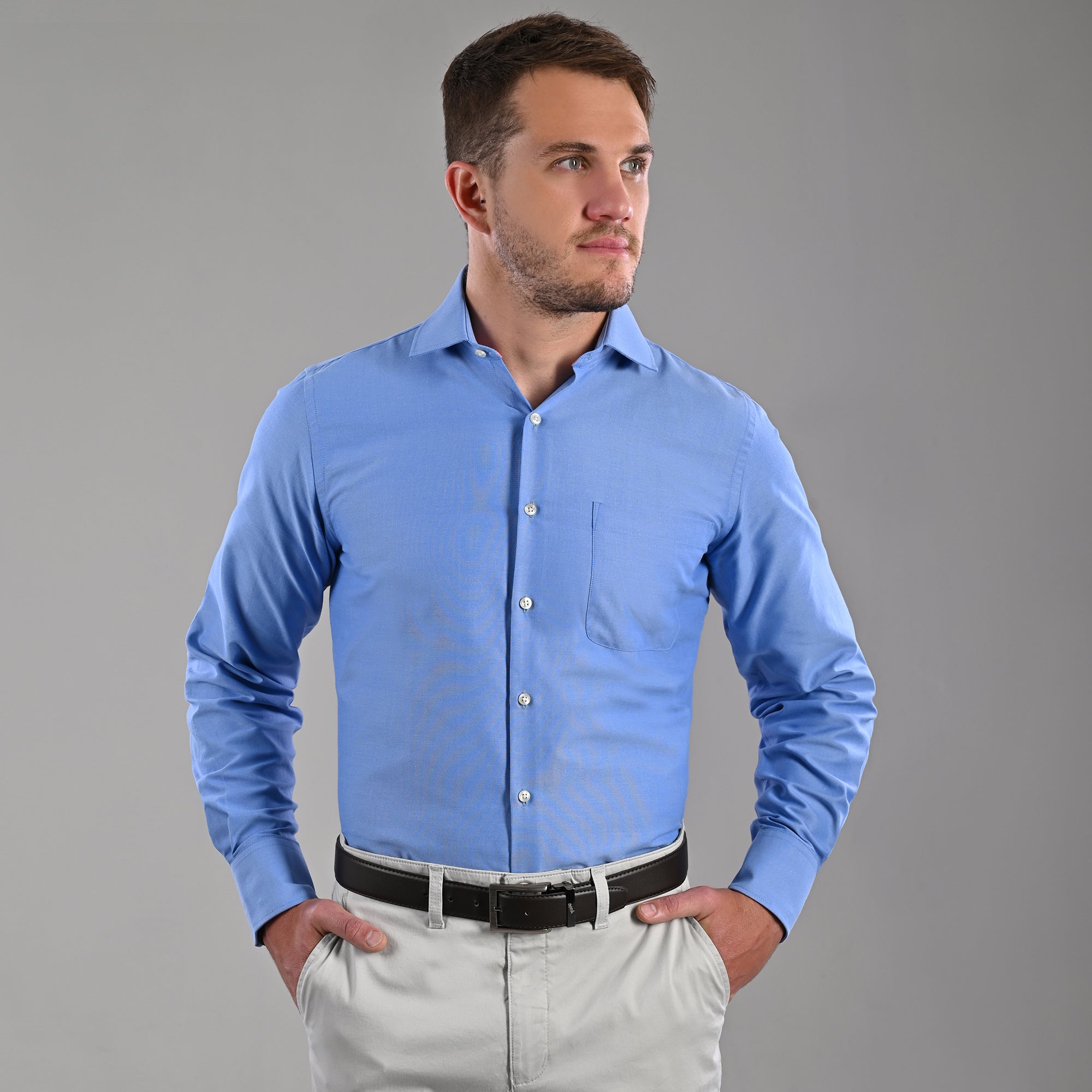 Camisa color azul discount francia