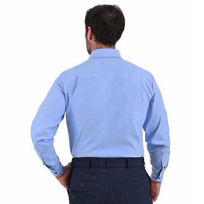 Camisa De Vestir Formal Azul Cielo Para Hombre
