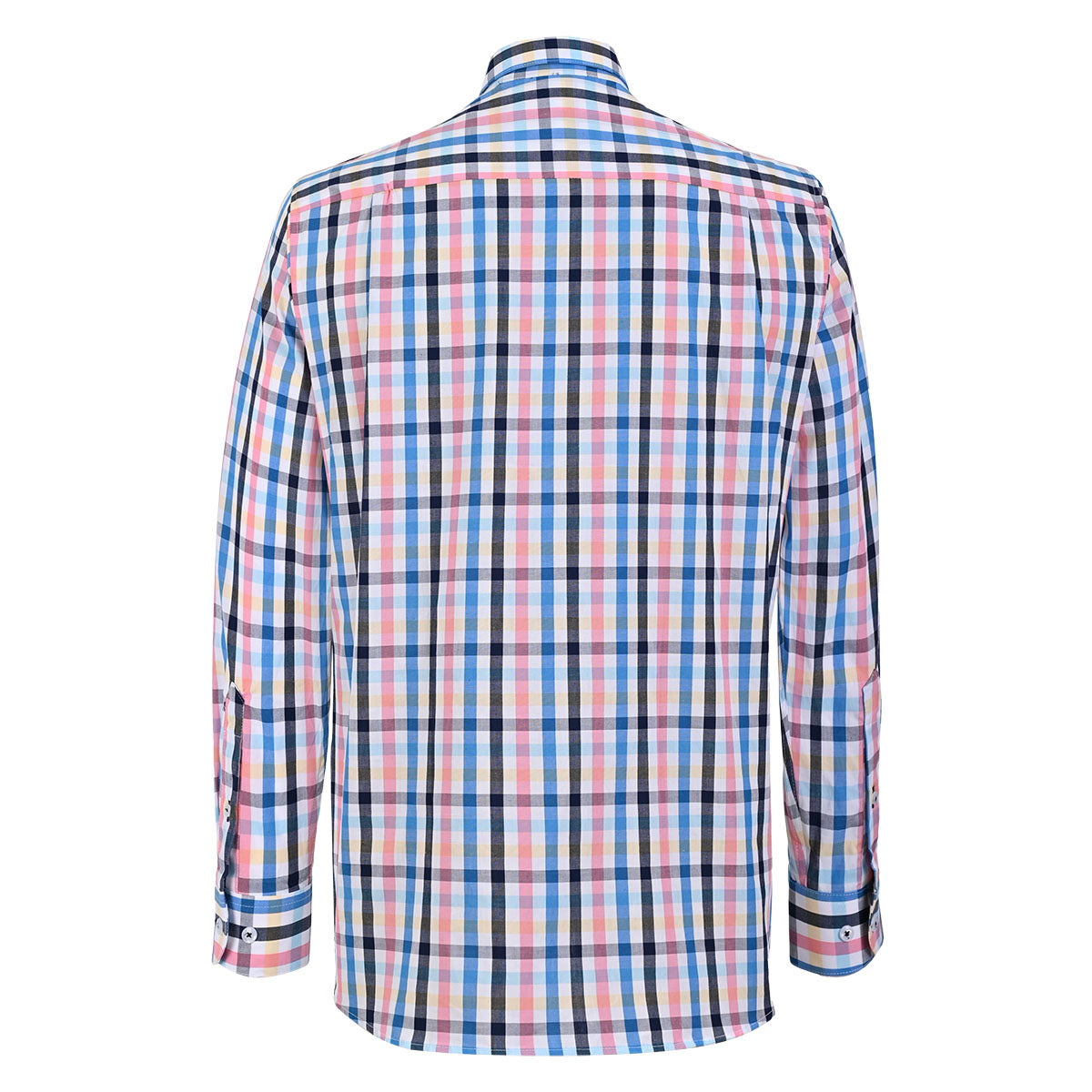 Camisa manga larga de cuadros francia multicolor