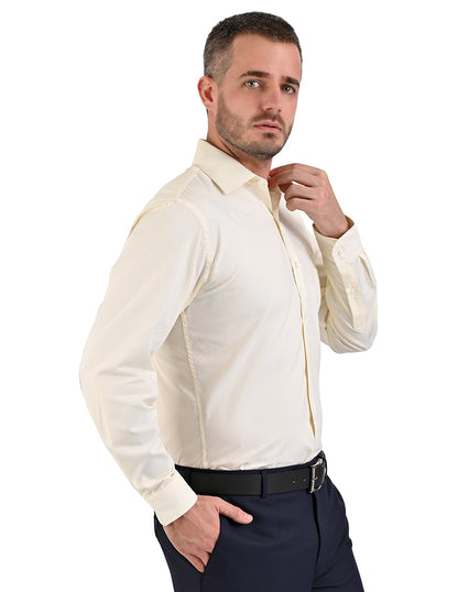 Camisas Clásicas De Vestir  Beige