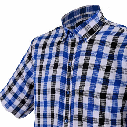 Camisa manga corta Azul Rey