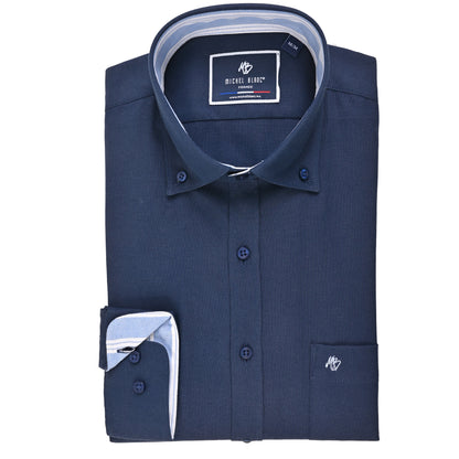 Camisa casual button down marino
