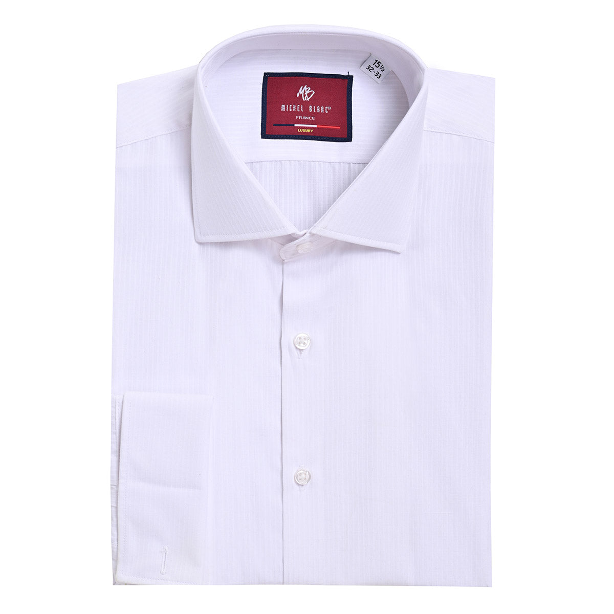 Camisa Blanca Con Textura Formal Hombre Michel Blanc camisa-blanca-con-textura-formal-hombre-michel-blanc