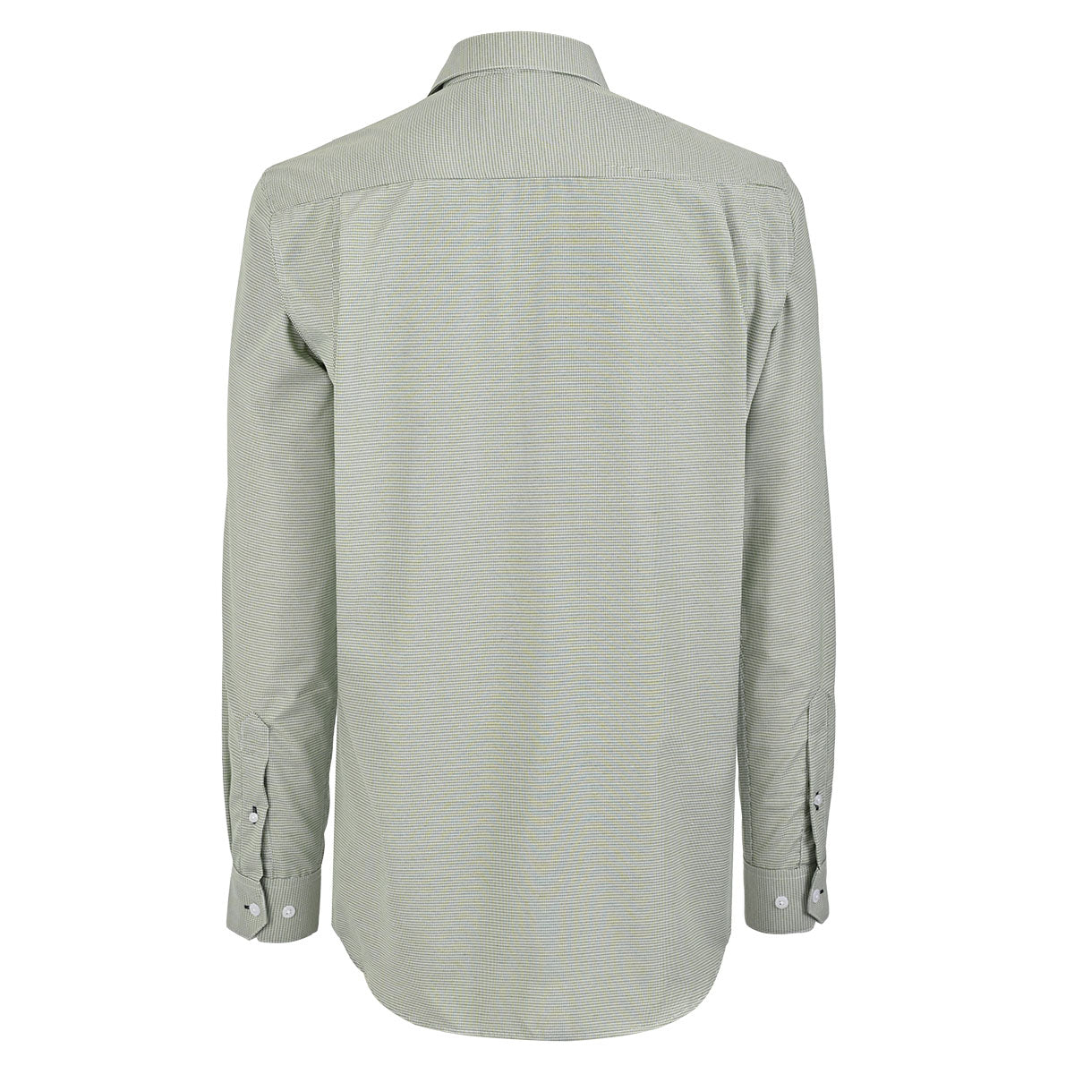 Camisa de Vestir Verde Suave – Microtextura Premium