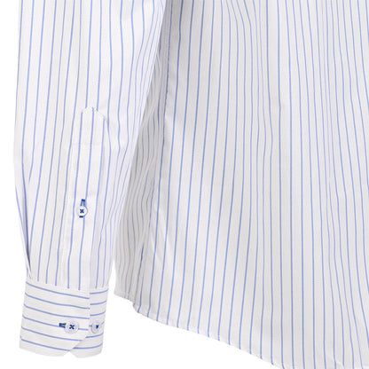 Camisa de Vestir a Rayas Finas Azul Cielo