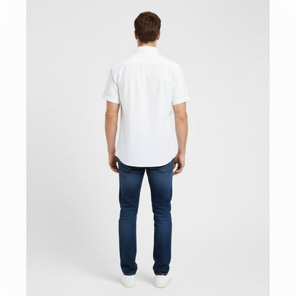 Camisa manga corta blanca de botton down