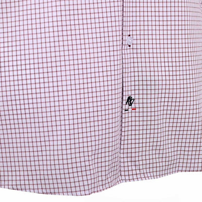 Camisa De Cuadros Vino De Talla Extra Para Hombre