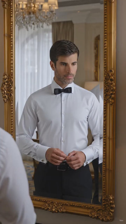 Camisa Formal  Bamboo color Blanca
