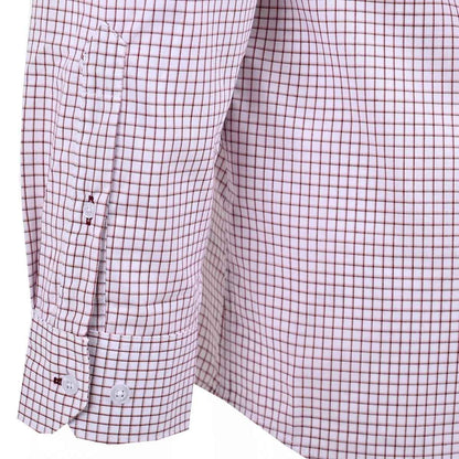 Camisa De Cuadros Vino De Talla Extra Para Hombre