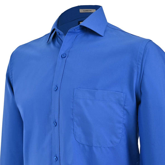 Camisa de vestir Michel Blanc Azul Rey