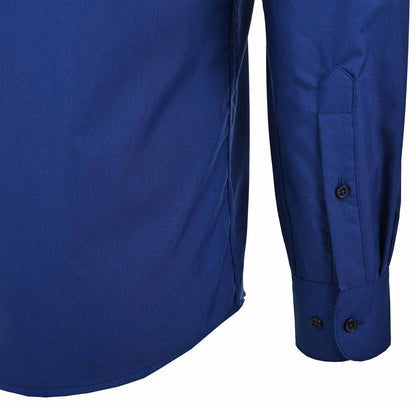 Camisas Clásicas De Vestir Azul Marino