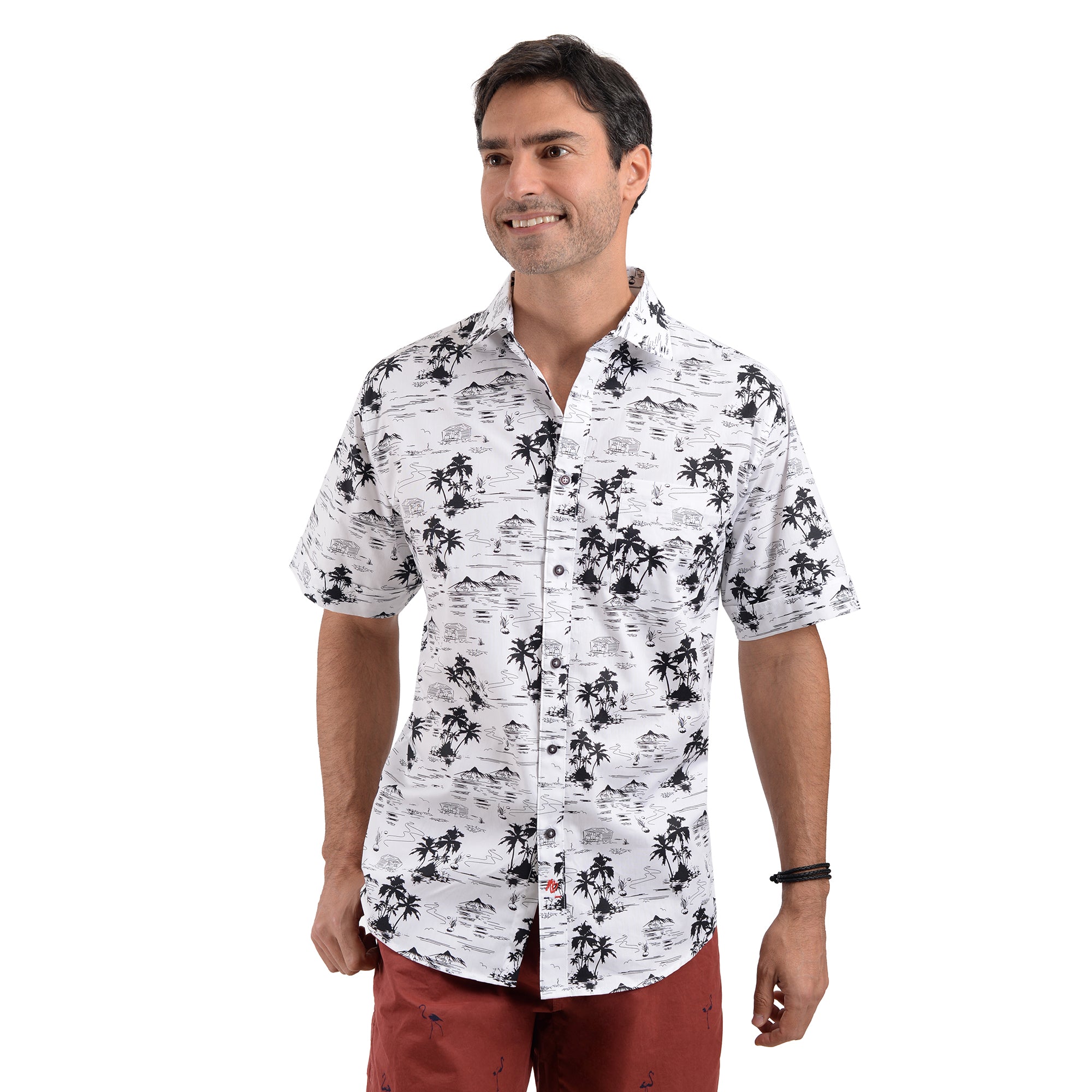 Camisa de palmeras discount hombre